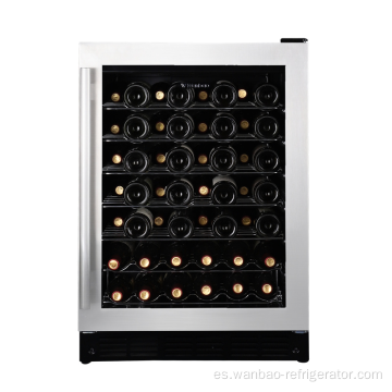 Enfriador de vino independiente con refrigeración por aire con zona única